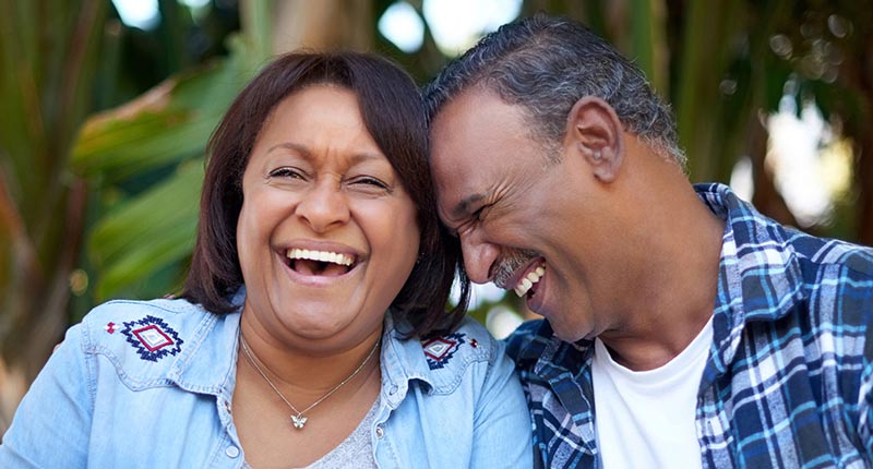 Laughing couple